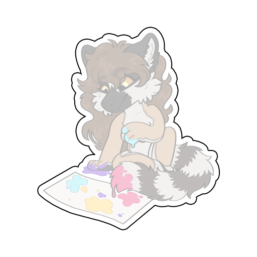 Transparent vinyl stickers - single